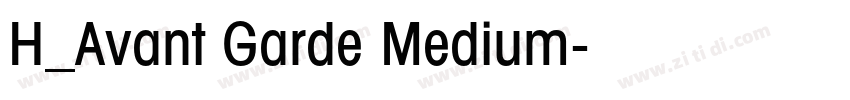 H_Avant Garde Medium字体转换